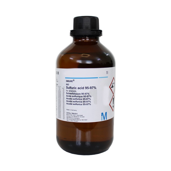 سولفوریک اسید 95-98 درصد مرک برای مصارف آزمایشگاهی و صنعتی