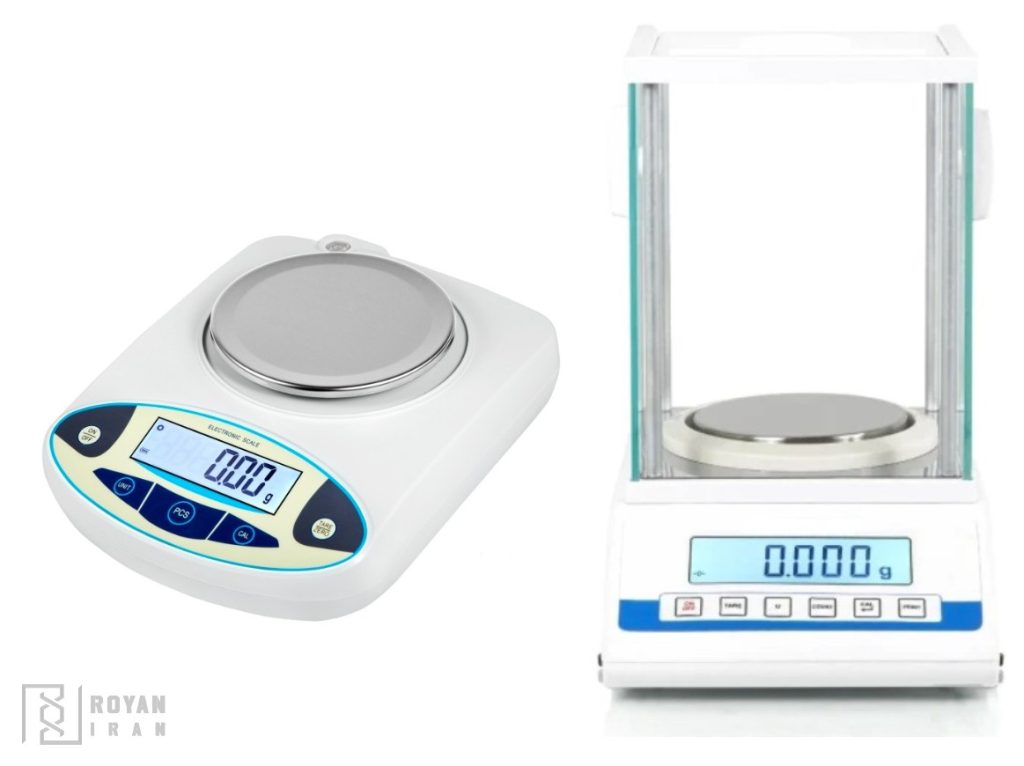ترازو آزمایشگاهی 0.01 گرم و 0.001 گرم