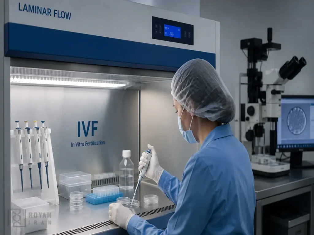 هود لامینار در آزمایشگاه IVF